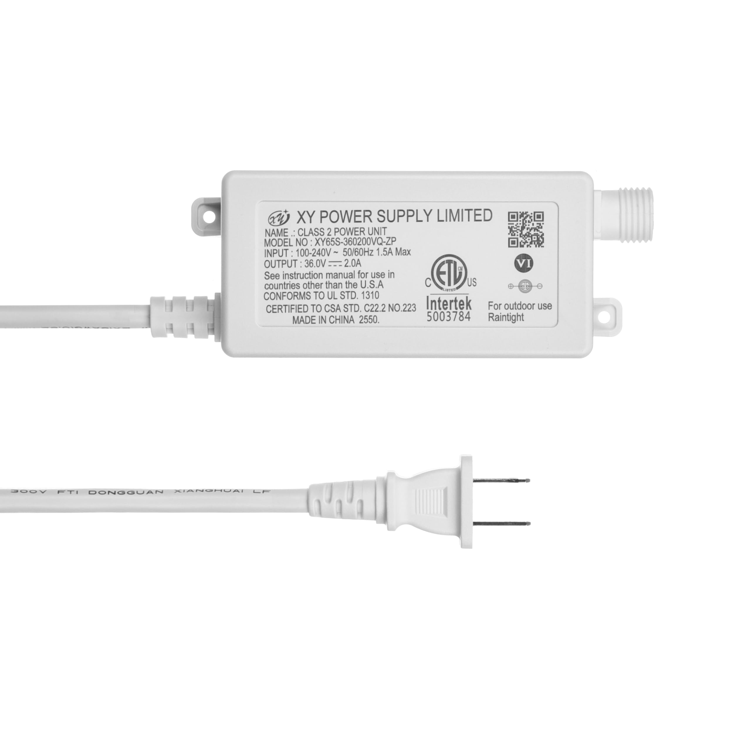 Amazon.com: 36V 2A Power Adapter AC Adapter XY65S-360200VQ-ZP for
